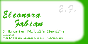 eleonora fabian business card